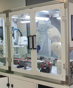 Hệ thống robot gắp hàng được định vị bởi camera